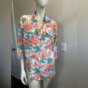 Kim Rogers Multicolor Floral Blouse